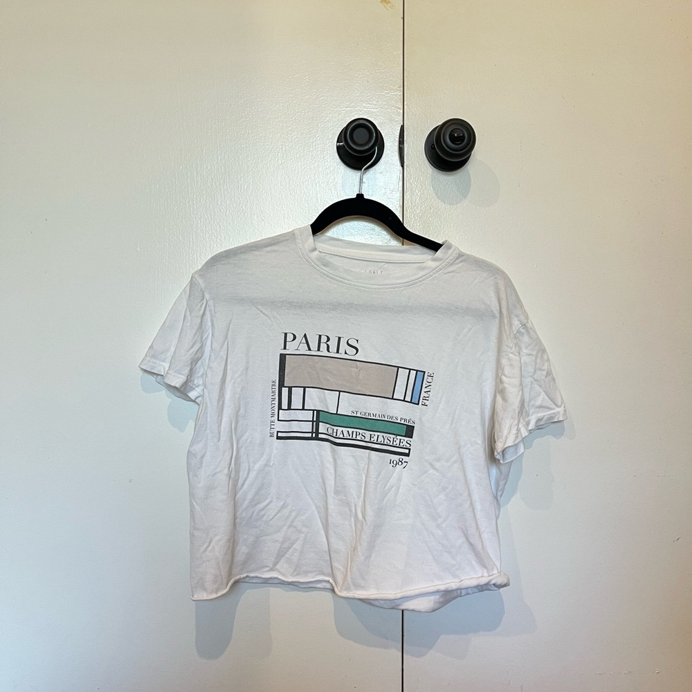 Brandy Melville White Graphic Tee